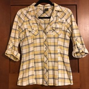 🌹4 for $25🌹Passport Plaid Button Up Shirt M